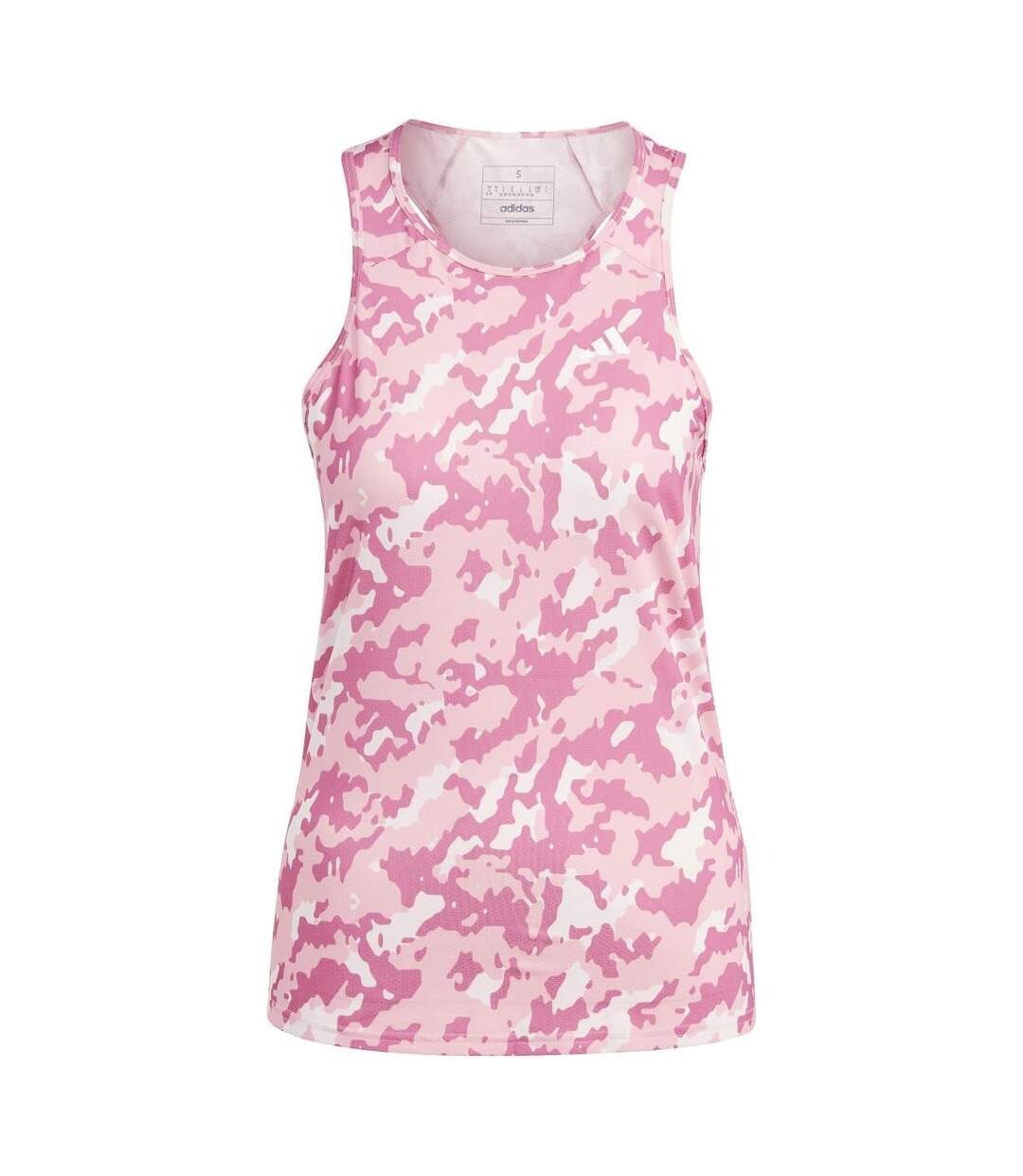 Débardeur own the run femme rose Adidas-1