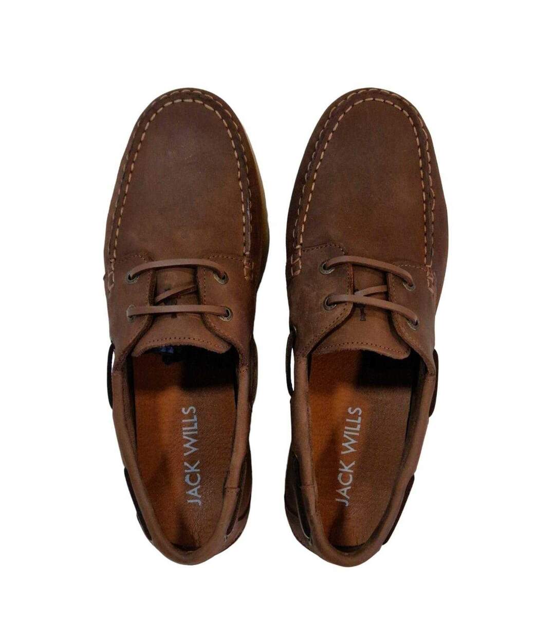 Mens Leather Boat Shoes Crazy Horse Jack Wills-4