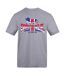 Mens Union Jack T-shirt Grey Lonsdale-1