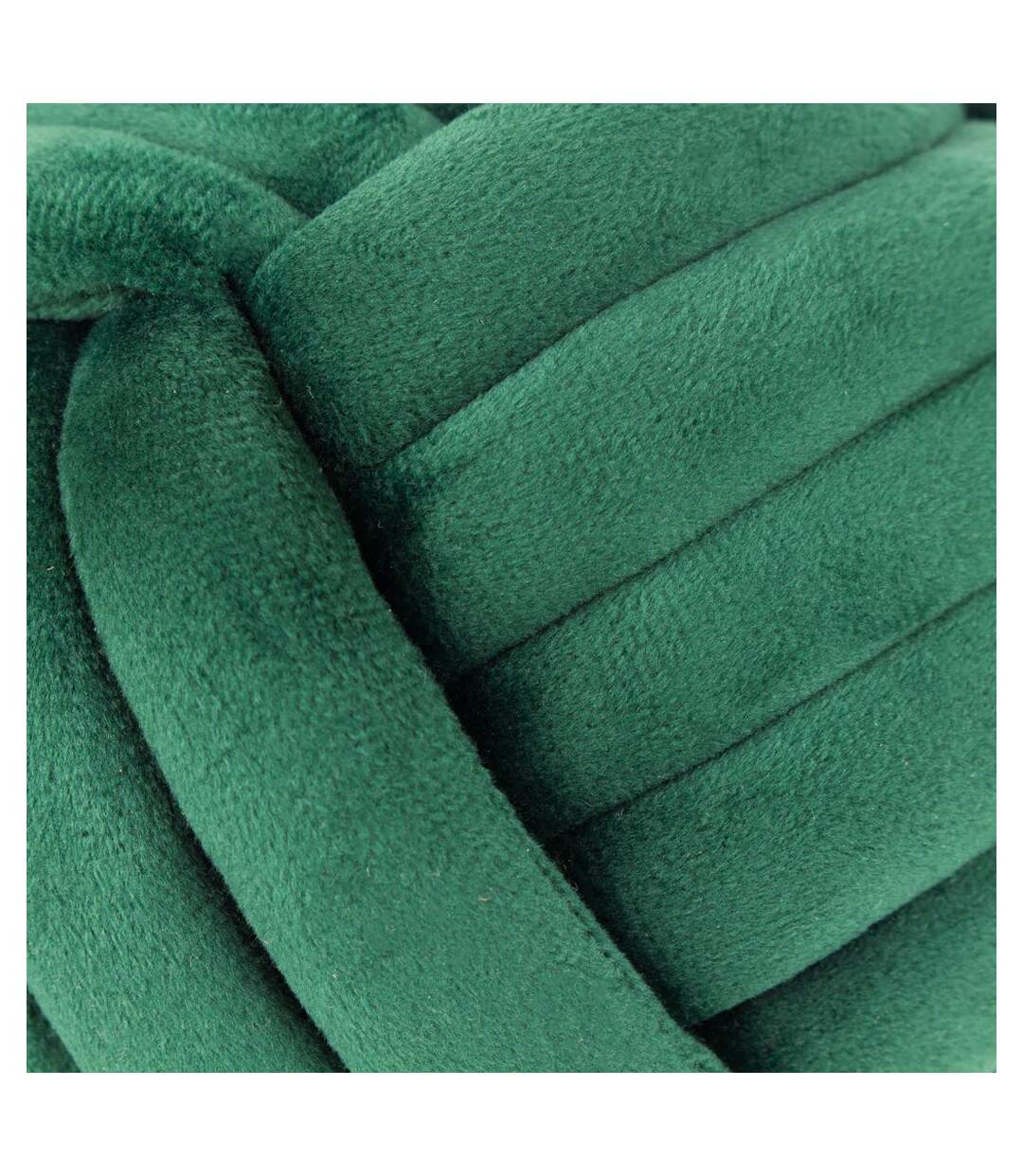 Velvet knotted door stopper one size emerald Furn-2