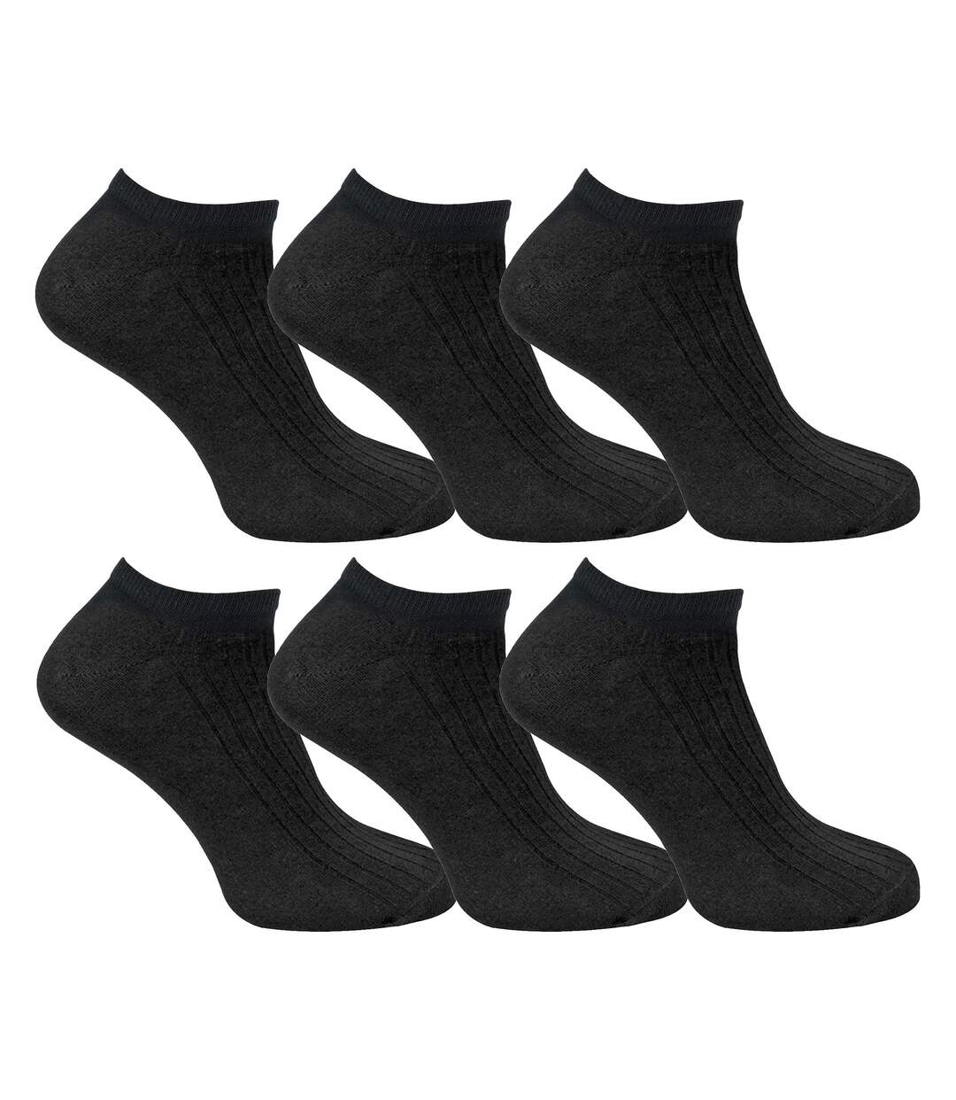 12 Pack Mens 100% Cotton Trainer Socks-4