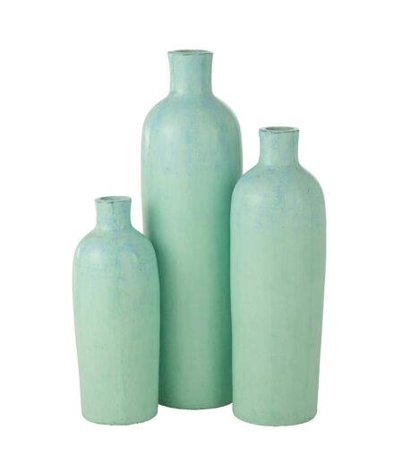 Vase Bouteille Déco Justine 100cm Bleu