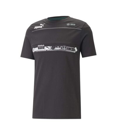 T-shirt Noir Homme Mercedes AMG V6 Puma F1 Team 538450 - S