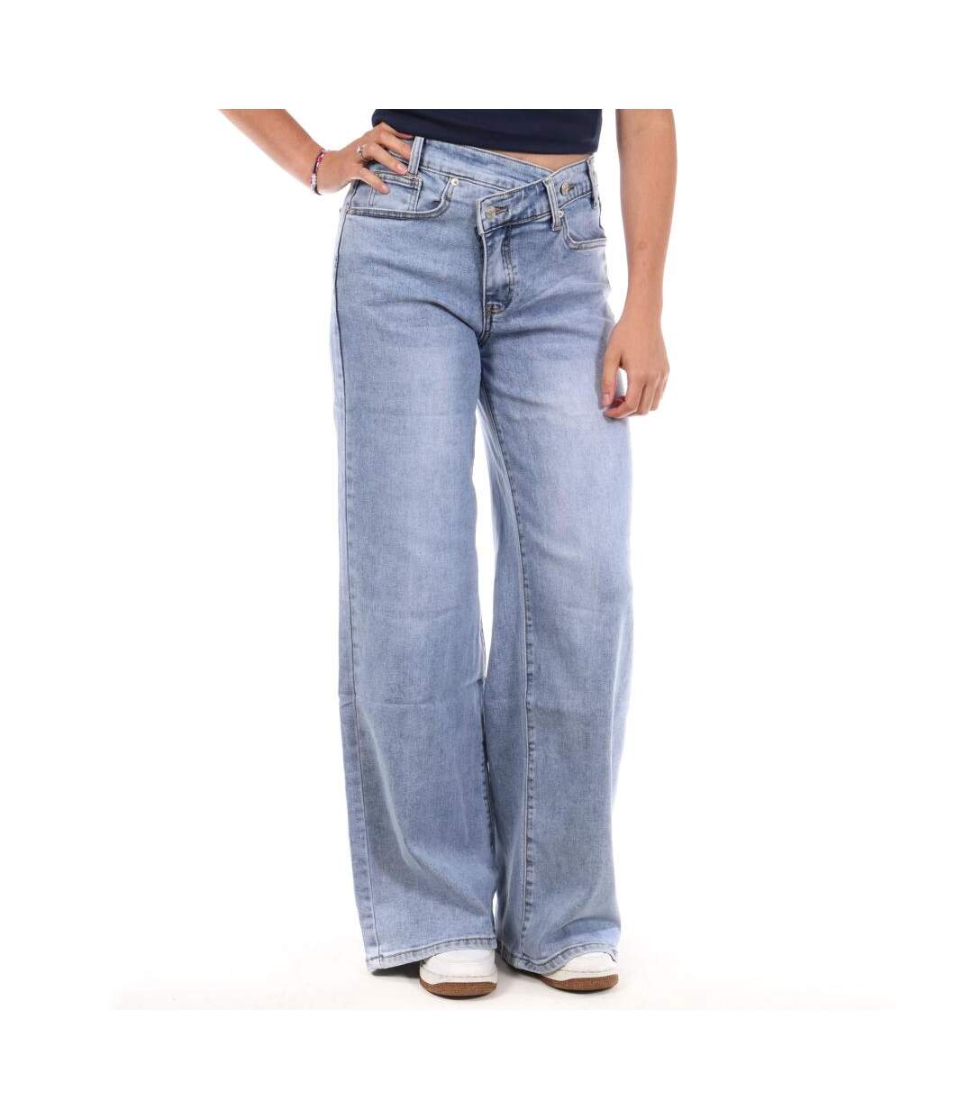 Jean loose bleu femme monday premium 109-1