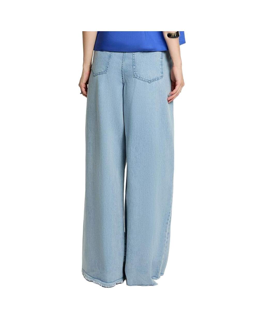 Jean loose bleu clair femme morgan peliam-2