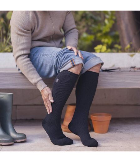 Mens Long Knee High Thermal Wellington Boot Socks