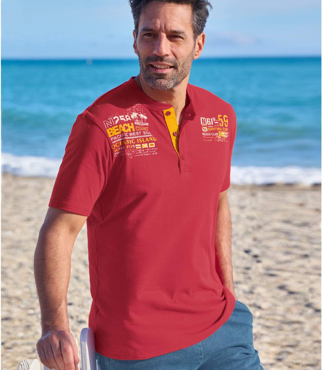 2er-Pack Henleyshirts Beach Club