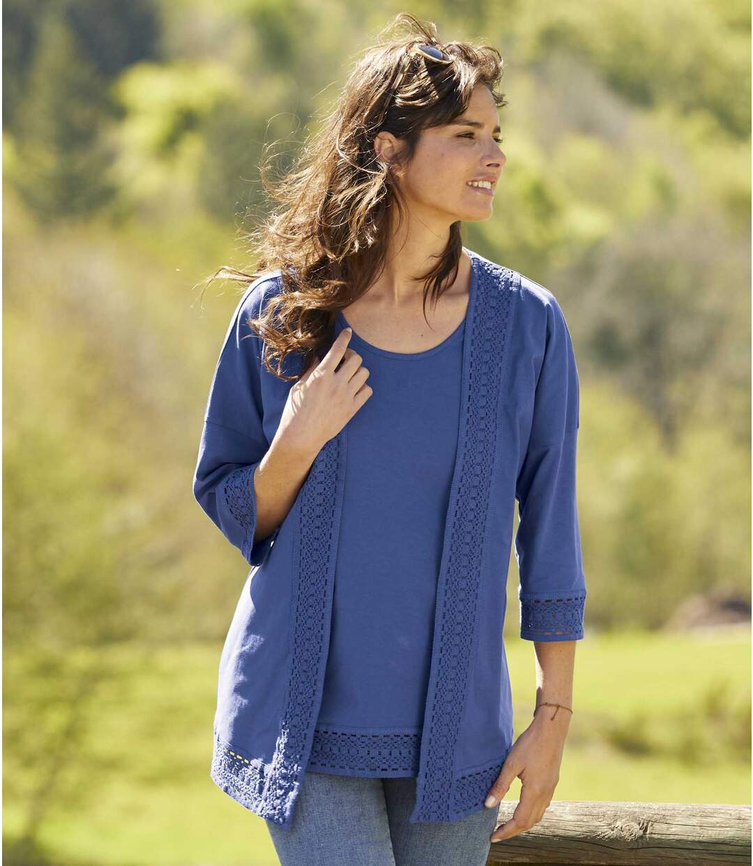 t shirt with cardigan female