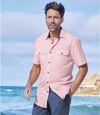 Men's Pink Short Sleeve Shirt Atlas For Men