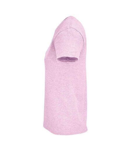 SOLS Womens/Ladies Crusader Heather T-Shirt (Pink)
