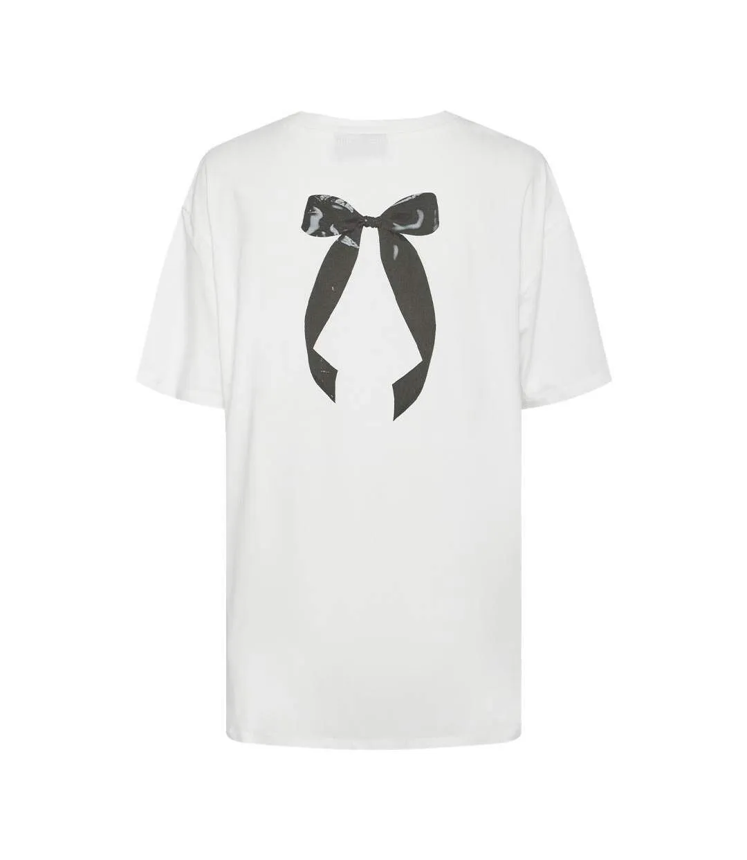 T-Shirt blanc femme pieces kitty-2