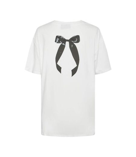 T-Shirt blanc femme pieces kitty
