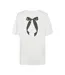 T-Shirt blanc femme pieces kitty-2