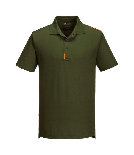 Portwest Mens WX3 Polo Shirt (Olive Green)