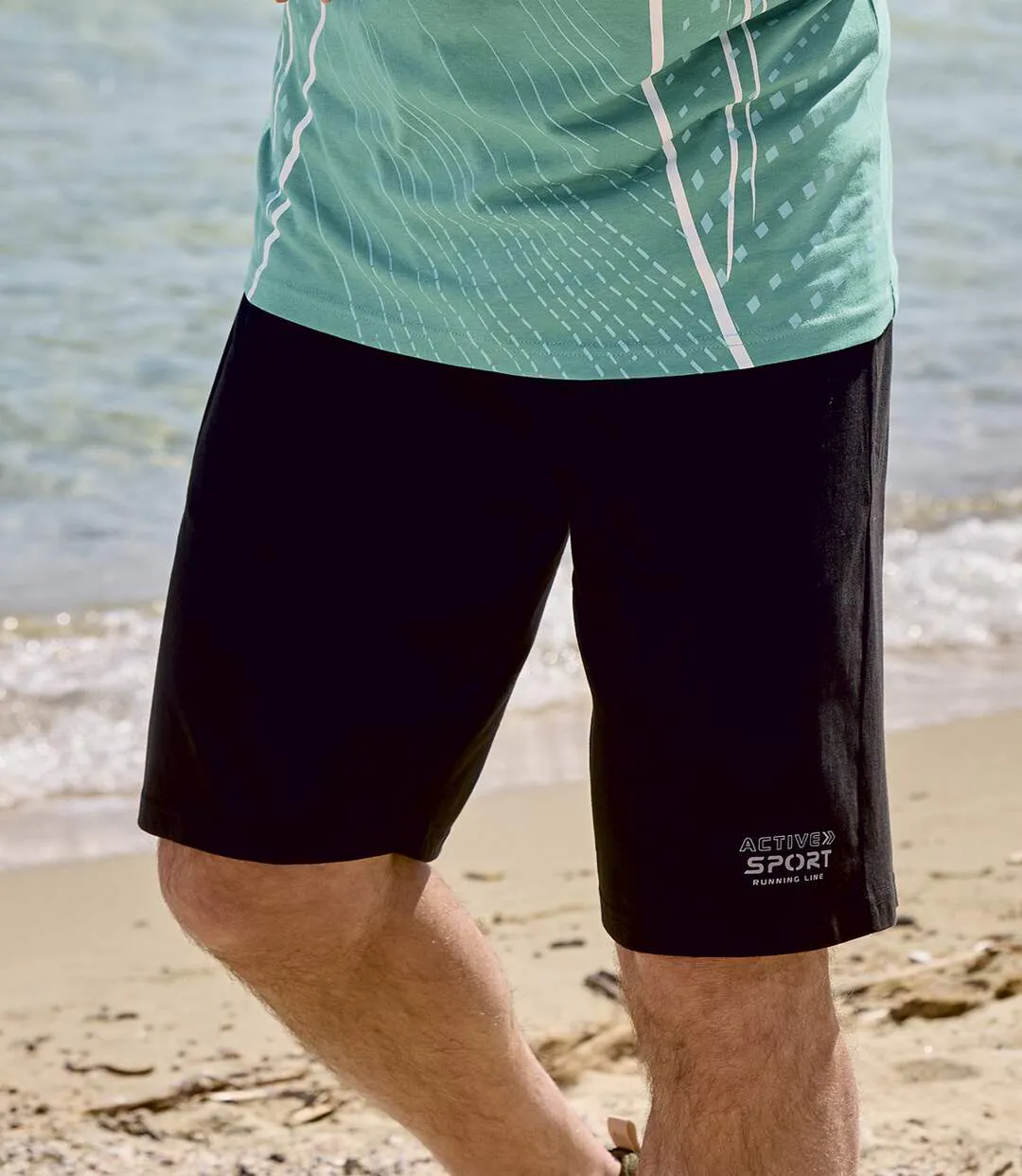 Le Lot de 2 Bermudas en Jersey-5