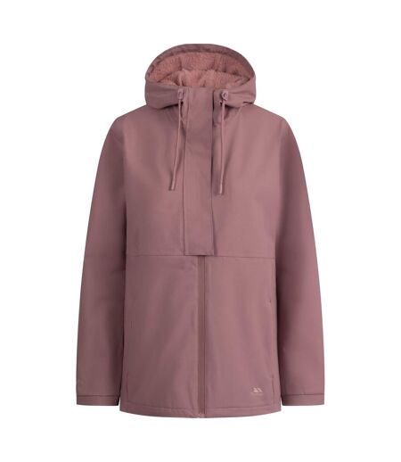 Veste Imperméable Unie À Capuche Jodie Femme Vieux Rose Trespass