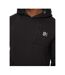 Mens Portville Hoodie Black Crosshatch-4