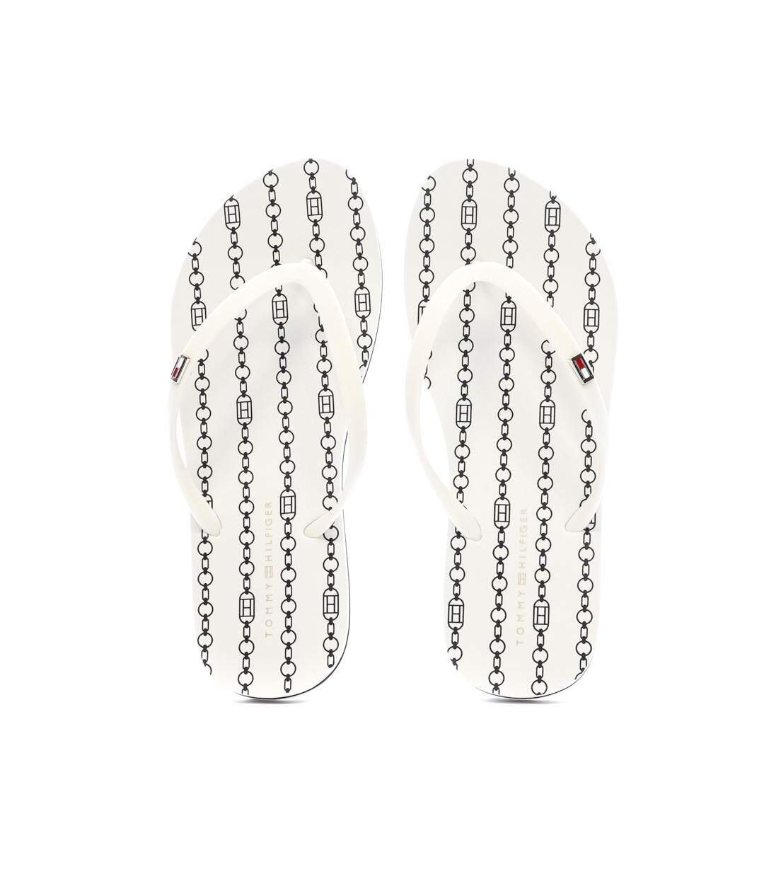 Tongs blanches femme tommy hilfiger hilfiger strap beach - 36-3