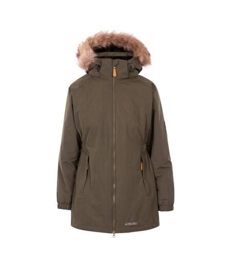 Parka Celebrity Femme Vert Kaki Trespass