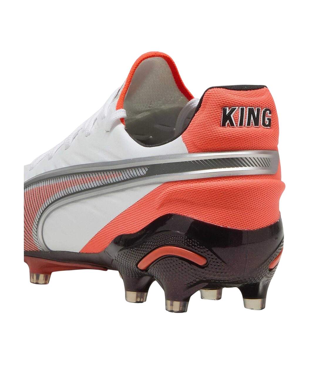 Mens King Ultimate Firm Ground Football Boots White Red Puma-2