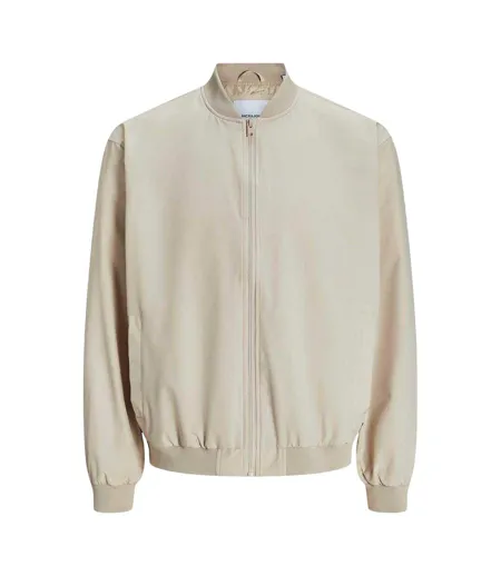 Blouson Aviateur Homme Beige Pâle Jack And Jones