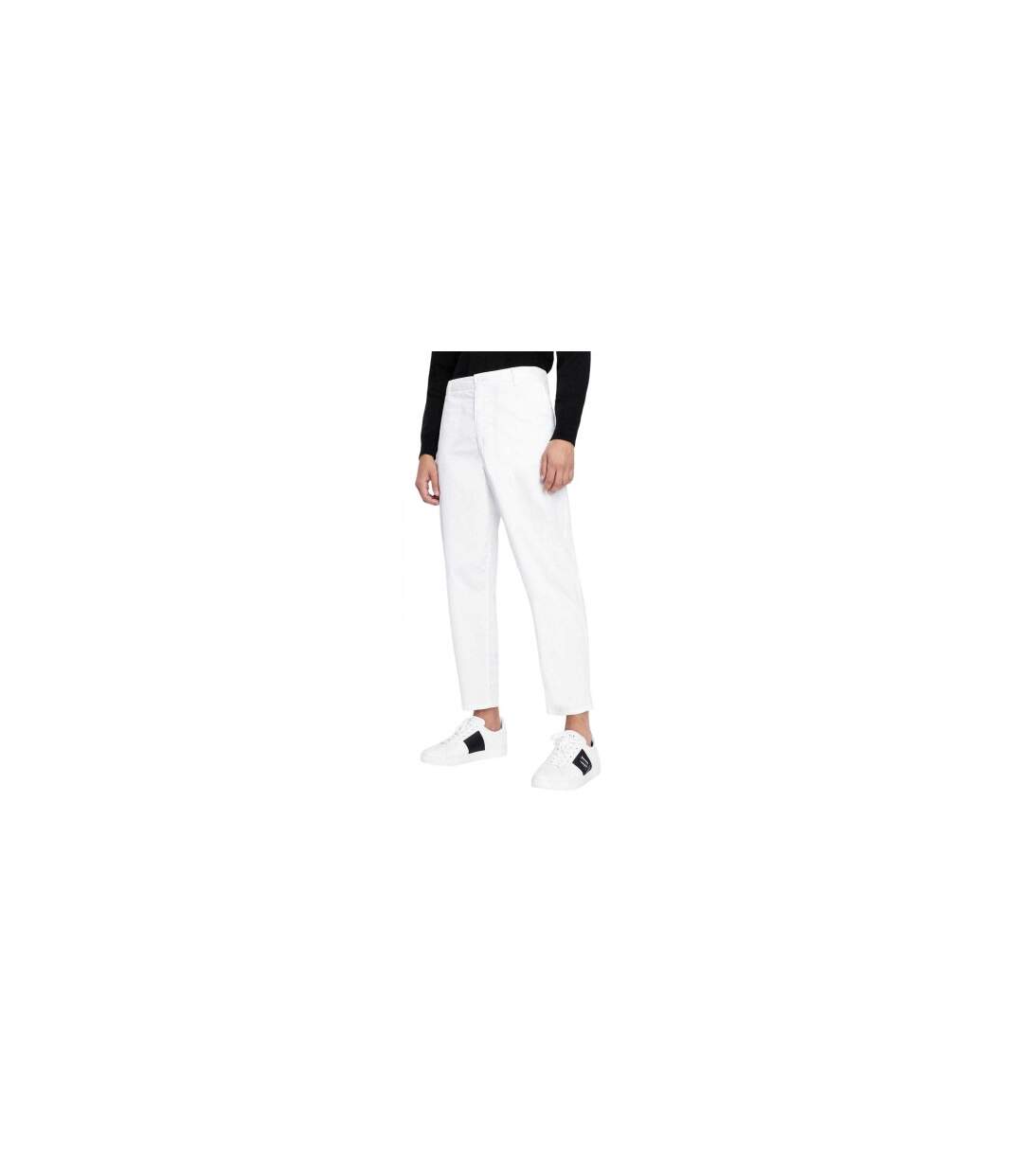 Mens Cotton Trousers White Armani Exchange-1