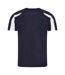 T-shirt Adulte Bleu Marine Français Blanc AWDis Cool-2