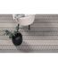 Tapis Rond Imprimé Sishu 200cm Gris-5
