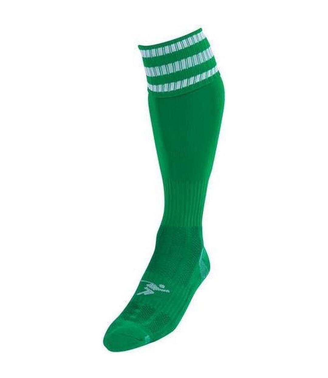 Chaussettes de football pro adulte vert / blanc Precision-1