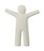 Statuette Déco P'tit Maurice Rugueux 30cm Blanc-1