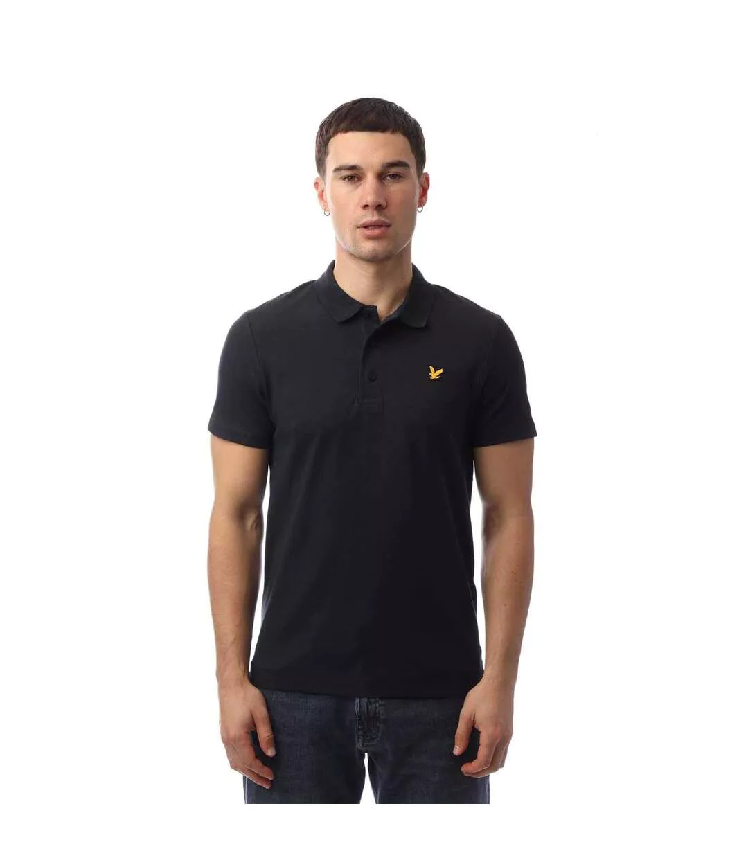 Polo Manches Courtes Motif/style Sports Homme Bleu Lyle & Scott-1