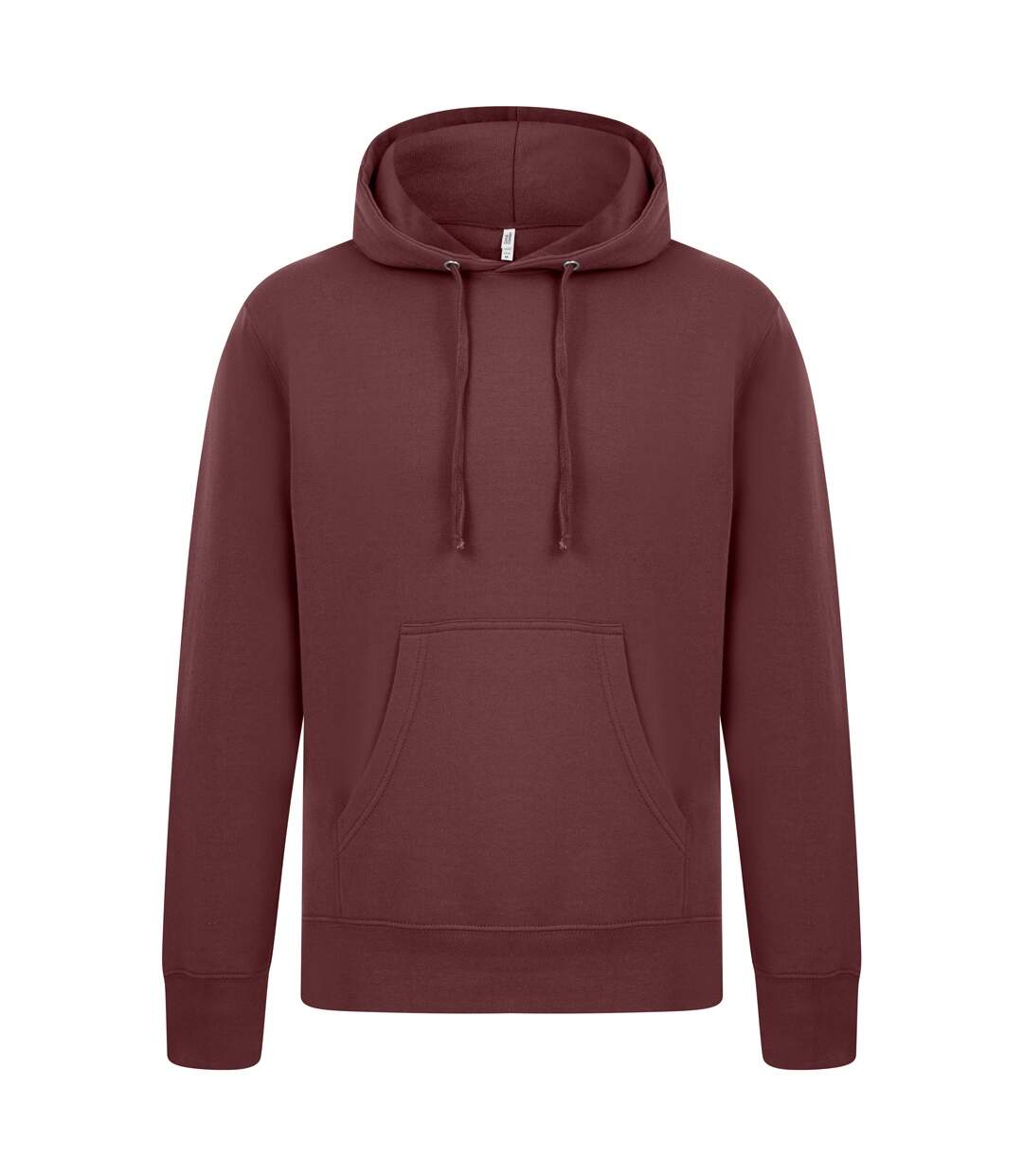 Mens Ringspun Cotton Hoodie Maroon Casual Classics-2
