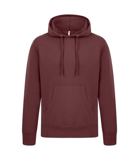Mens Ringspun Cotton Hoodie Maroon Casual Classics
