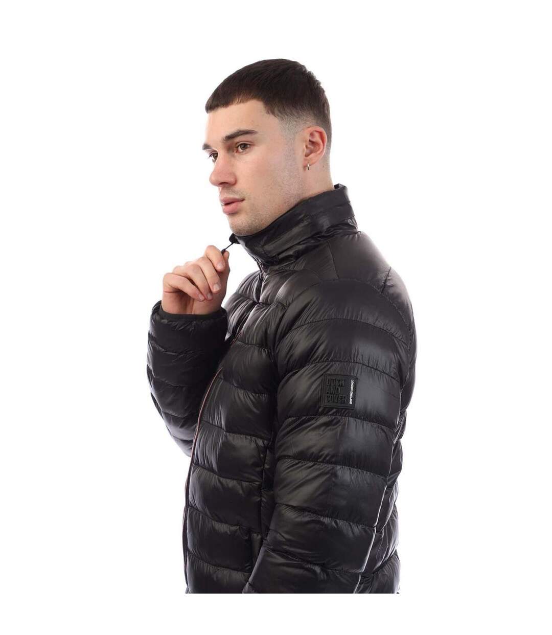 Mens Shemmy Two Quilted Jacket Black Duck And Cover-3