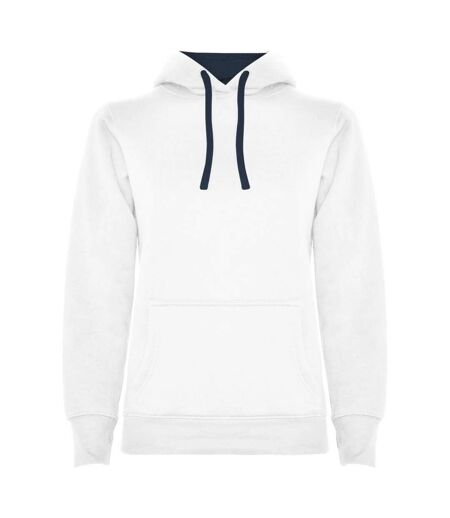 Sweat Urban Femme Blanc Bleu Marine Roly