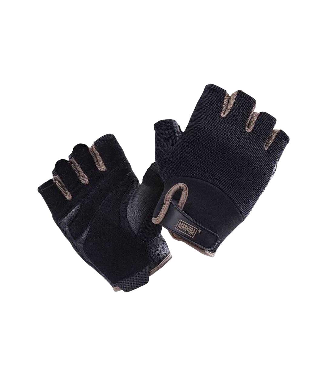 Unisex Adult Concept Leather Fingerless Gloves M Black Magnum-1