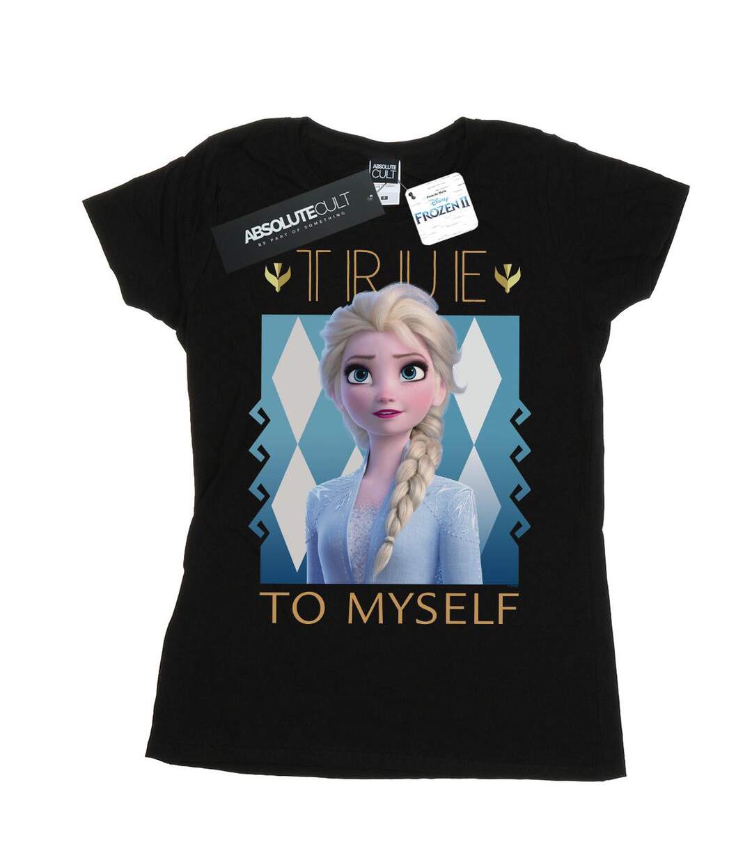 Disney Femme/Les femmes Frozen 2 Elsa True To Myself - T-shirt en coton (Noir) - UTBI21802-1