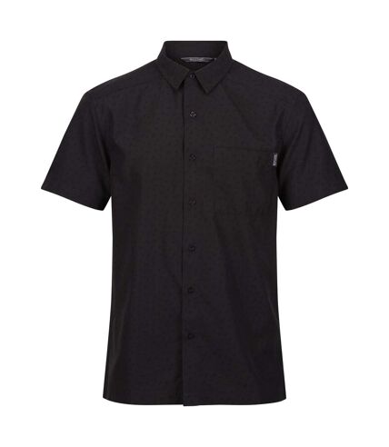 Regatta Mens Mindano VII Floral Short-Sleeved Shirt (Ash) - UTRG8783