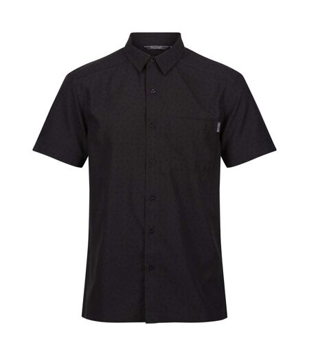 Regatta Mens Mindano VII Floral Short-Sleeved Shirt (Ash) - UTRG8783