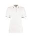 Polo St Mellion Femme Blanc Bleu Marine Kustom Kit-1