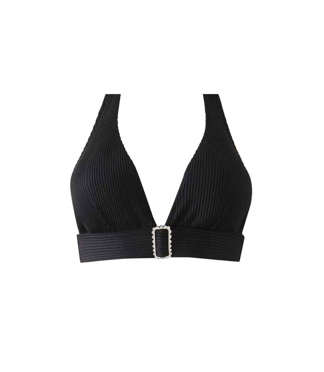 Haut de maillot triangle noir MARINA-1