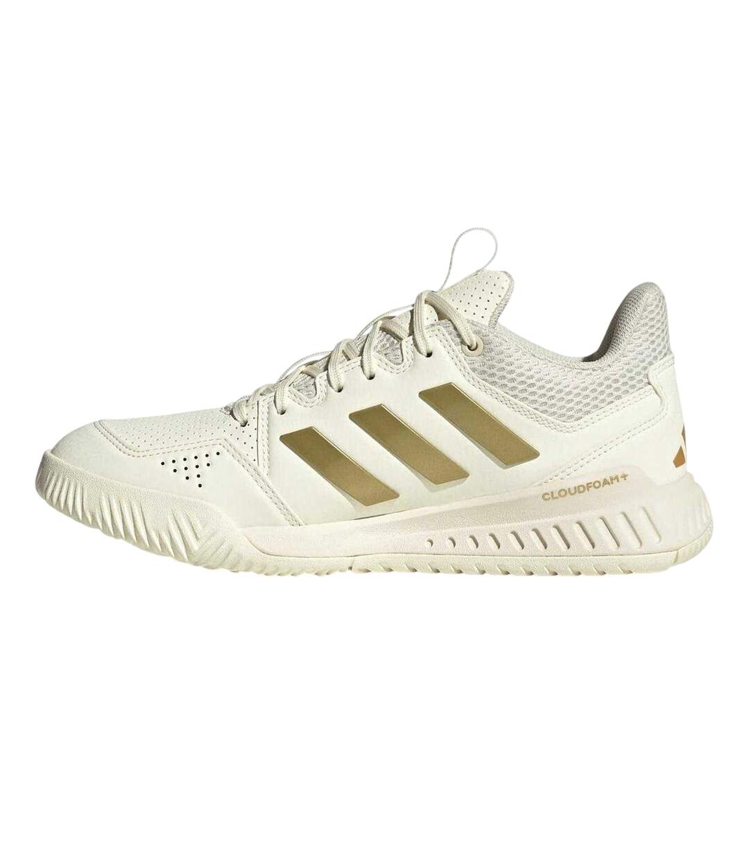 Baskets Netball Motif/style 3 Rayures Femme Blanc Jaune Or Adidas-3