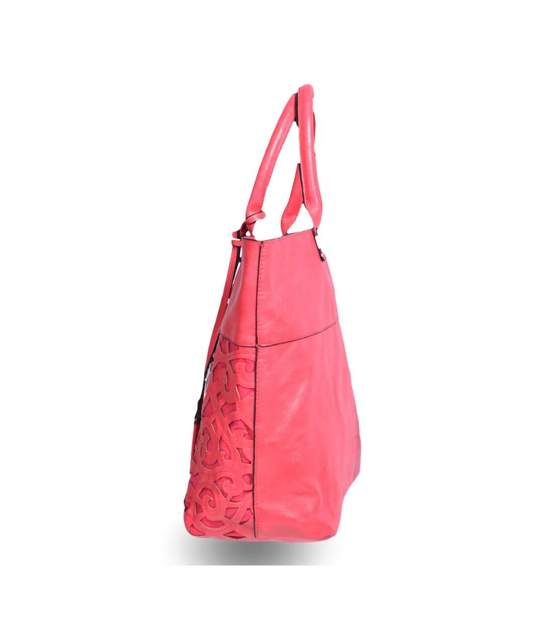 Sac shopping femme - Sac caba synthétique couleur fushia