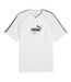 Mens King V Neck T-shirt  White Puma-2