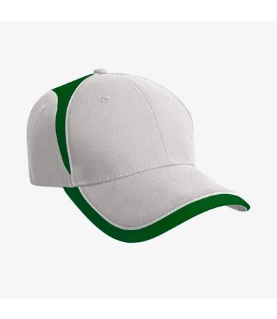 Result Headwear - Casquette de baseball NATIONAL (Blanc / Émeraude) - UTRW10165
