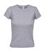 Womens/ladies Sara T-shirt Light Grey Marl SOLS-1