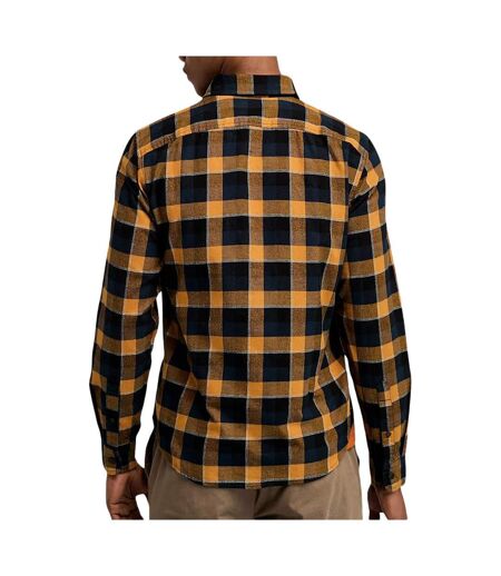 Chemise à carreaux  marine/camel homme timberland solucell buffalo