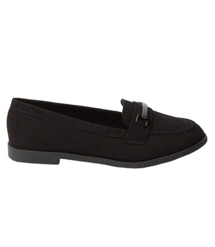 Womens/ladies loren snaffle detail loafers natural black Dorothy Perkins