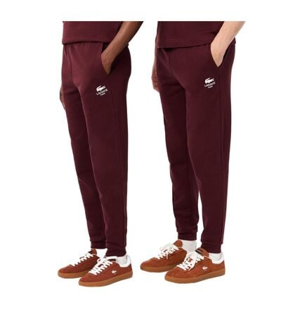 Pantalon De Jogging Adulte Rouge Bordeaux Lacoste