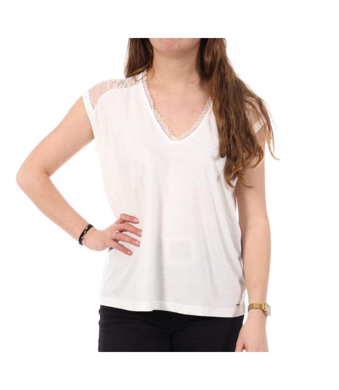 T-Shirt blanc femme kaporal faith-1